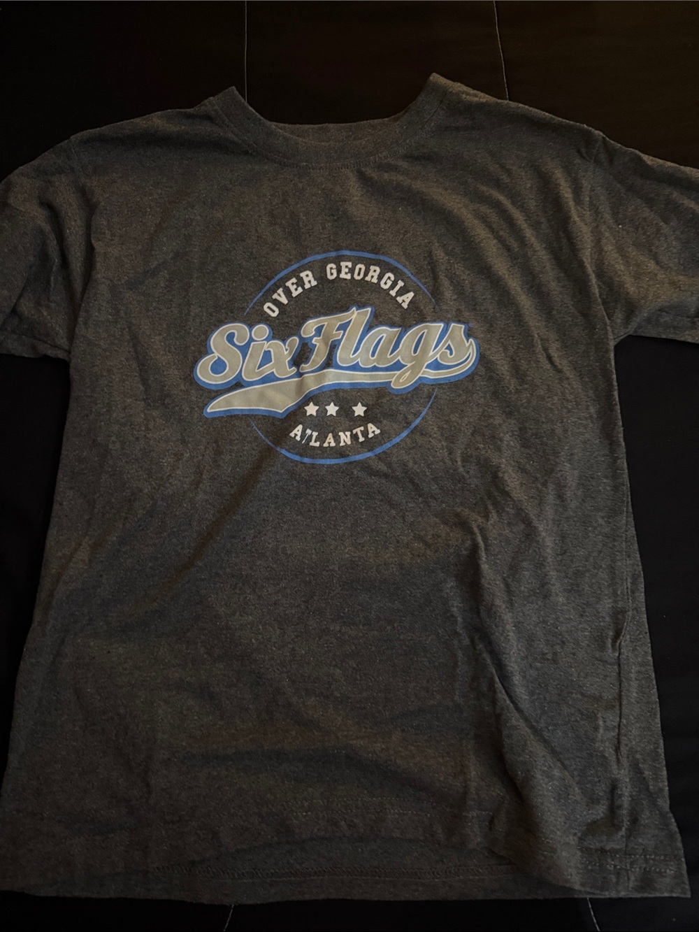 Six Flags Atlanta Women’s Short Sleeve Tee - Charcoal Gray